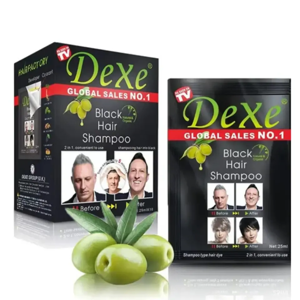 Dexe Saç Siyahlaştırıcı Şampuan Paket İçi  10 Adet