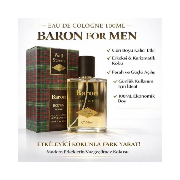 Baron Kahve EDC 100 Ml Erkek Parfüm