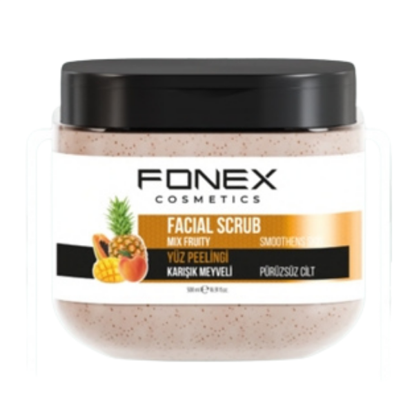 Fonex Pürüzsüz Cilt Yüz Peelingi Karışık Meyveli 500 Ml
