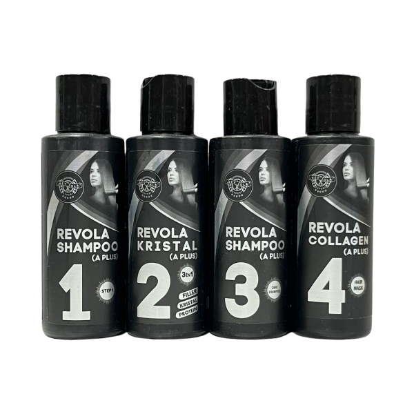 REVOLA EXPERT Revola Kristal (A Plus ) Saç Düzleştirici 4'lü Set 100 ml Set