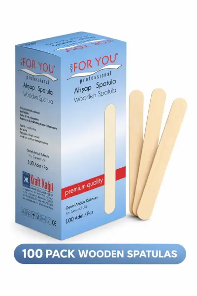 More For You Ahşap Ağda Spatulası 100 Adet
