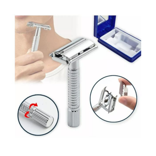 Klasik Jilet Takılan Tıraş Bıçağı Maxtop Üstten Açmalı Traş Makinası Kutulu
