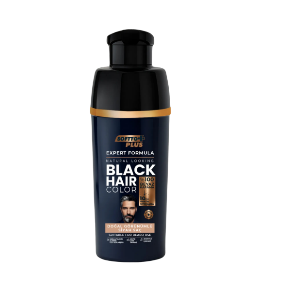 Softo Plus  Expert Men Black Hair Color – Siyah 10 dakikada Etkili