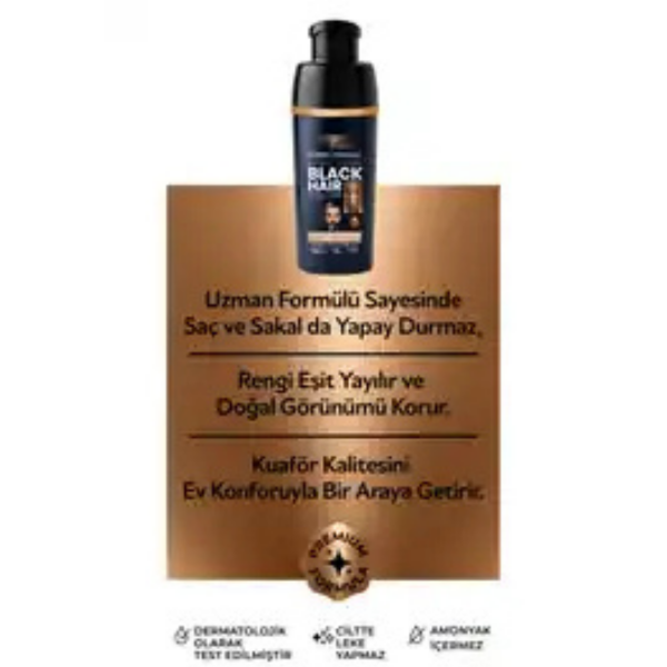 Softo Plus  Expert Men Black Hair Color – Siyah 10 dakikada Etkili