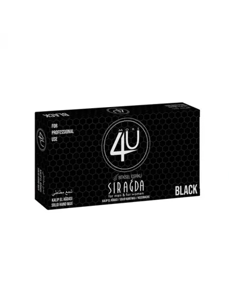 4u Bitkisel Kalıp Sir Ağda Black ( Siyah ) 400 ml