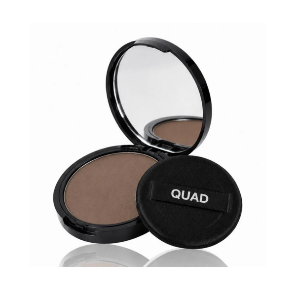 QUAD Unisex Kahverengi Saç & Sakal Toz Kapatıcı Dolgunlaştırıcı Pudra – Doğal Topik Etki 10gr