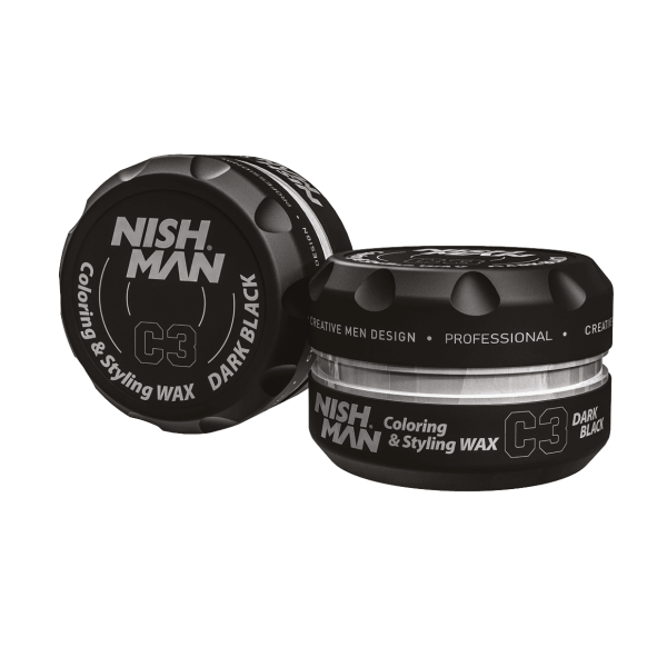 Nıshman C3 - Coloring & Styling Wax Dark Black 100 ML