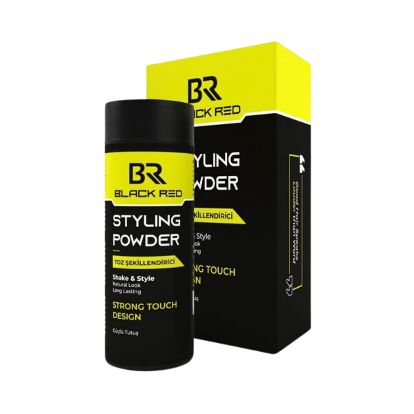 Black Red Saç Şekillendirici Toz Wax Pudra Güçlü Tutuş Ve Doğal Görünüm