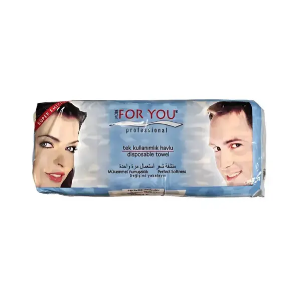 More For You Tek Kullanımlık Pedikür Havlusu Katlanmış 100’lü