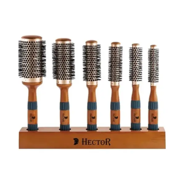 Hector Profesyonel Metal Fön Fırça Seti 6'lı (VENT Sehpalı)
