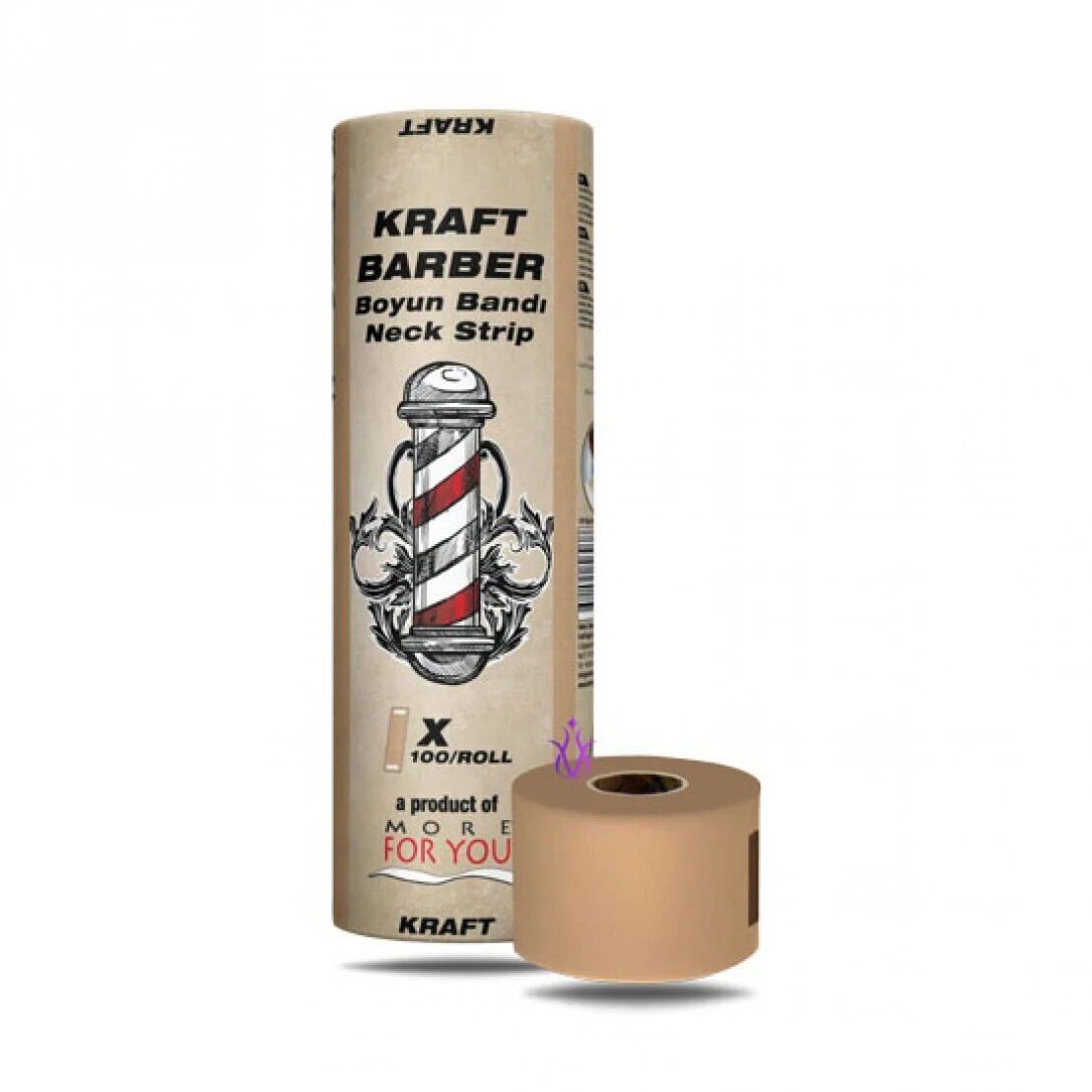 More For You Kraft Barber Boyun Bandı 5'li Paket (100 Adet)