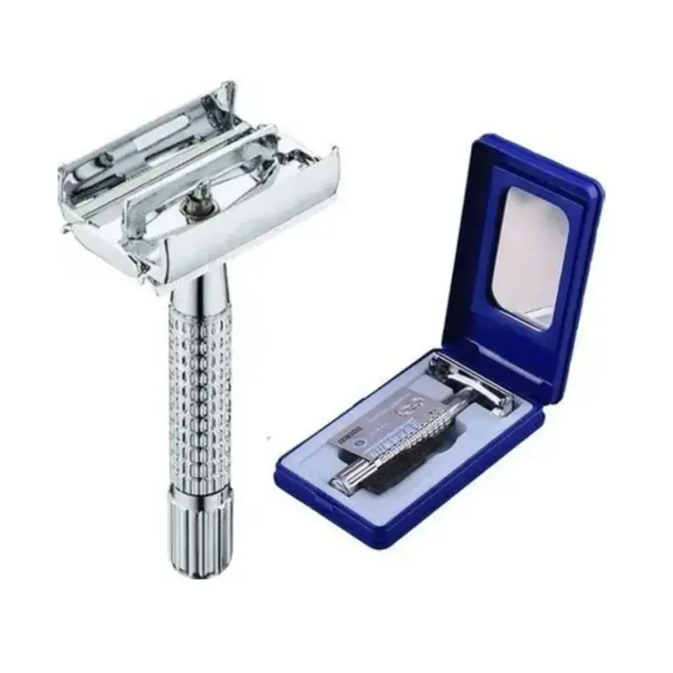 Klasik Sakal Tıraş Makinesi Üstten Açmalı Traş Makinası Kutulu