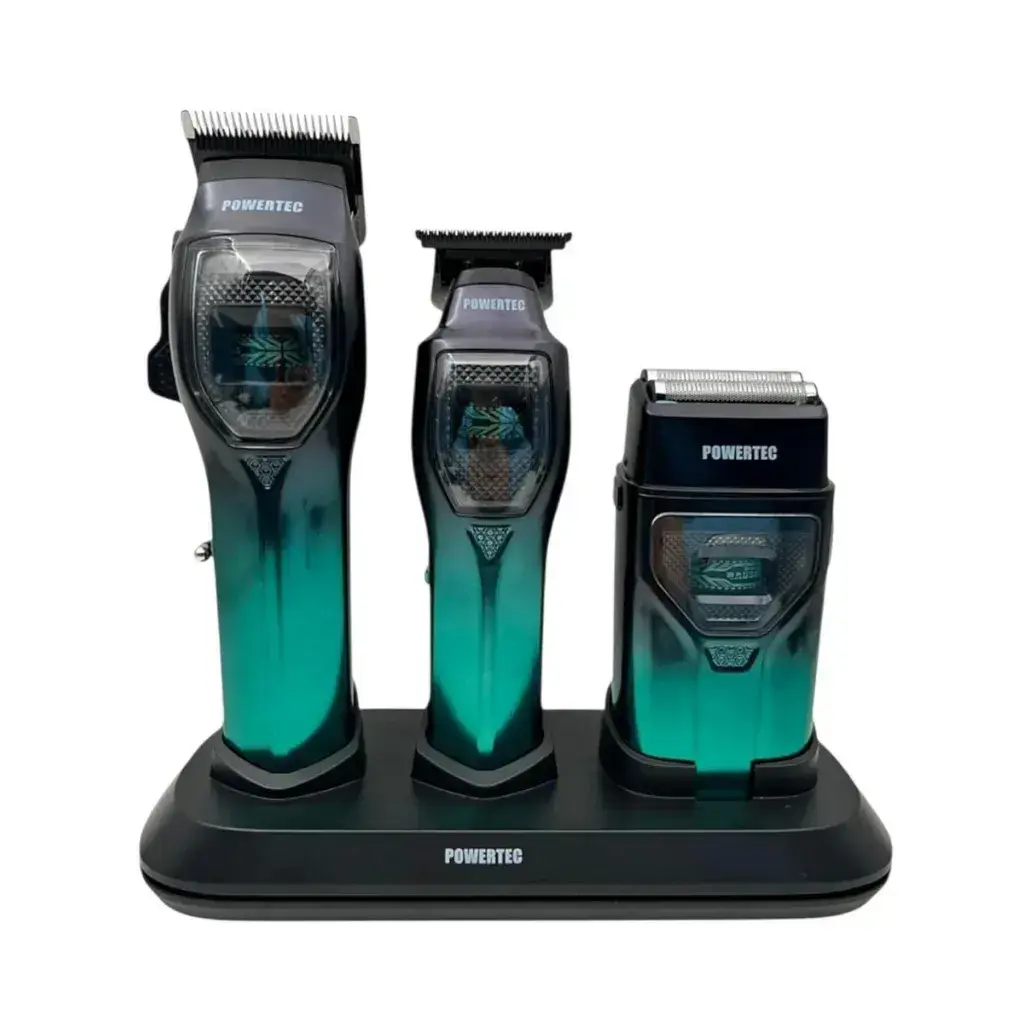 Powertec TR 5900 Saç Sakal Ense Günlük Tıraş Makinesi 3'lü Set