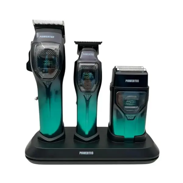 Powertec TR 5900 Saç Sakal Ense Günlük Tıraş Makinesi 3'lü Set