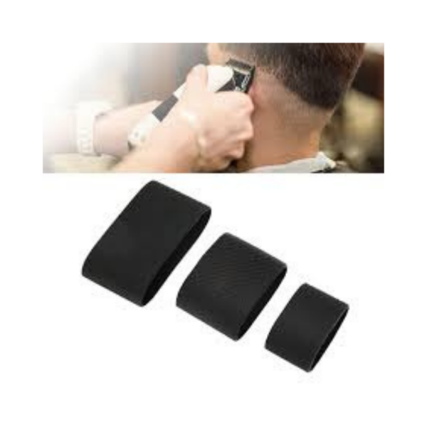 Barber Shield 3 adet/takım berber makası kavrama bantları silikon kaymaz kol