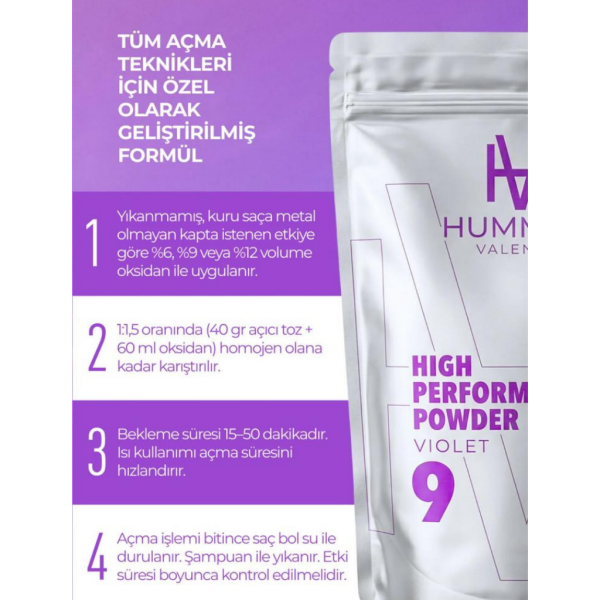 Hummels Valentin Saç Açıcı Toz (Violet-Mor) 500 gr