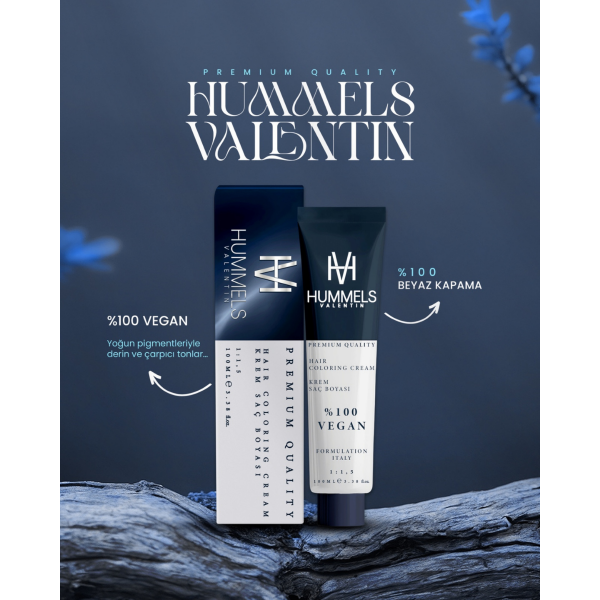 Hummels Valentin 10.0 Açık Sarı Krem Saç Boyası %100 Vegan Hummels