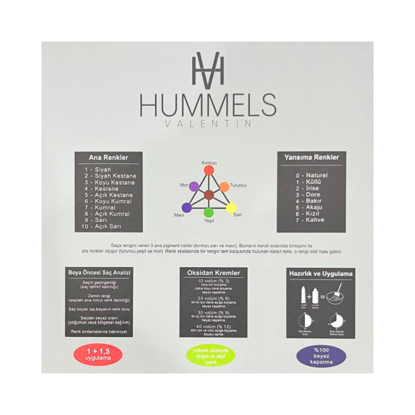 Hummels Valentin 8P Yoğun Açık Krem Saç Boyası %100 Vegan 100 ML
